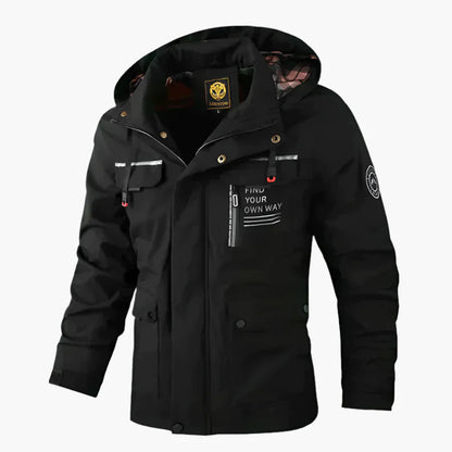 Veste d’Hiver Homme Style Urbain et Fonctionnel – Coupe-Vent et Imperméable, Idéale pour la Ville et l’Extérieur