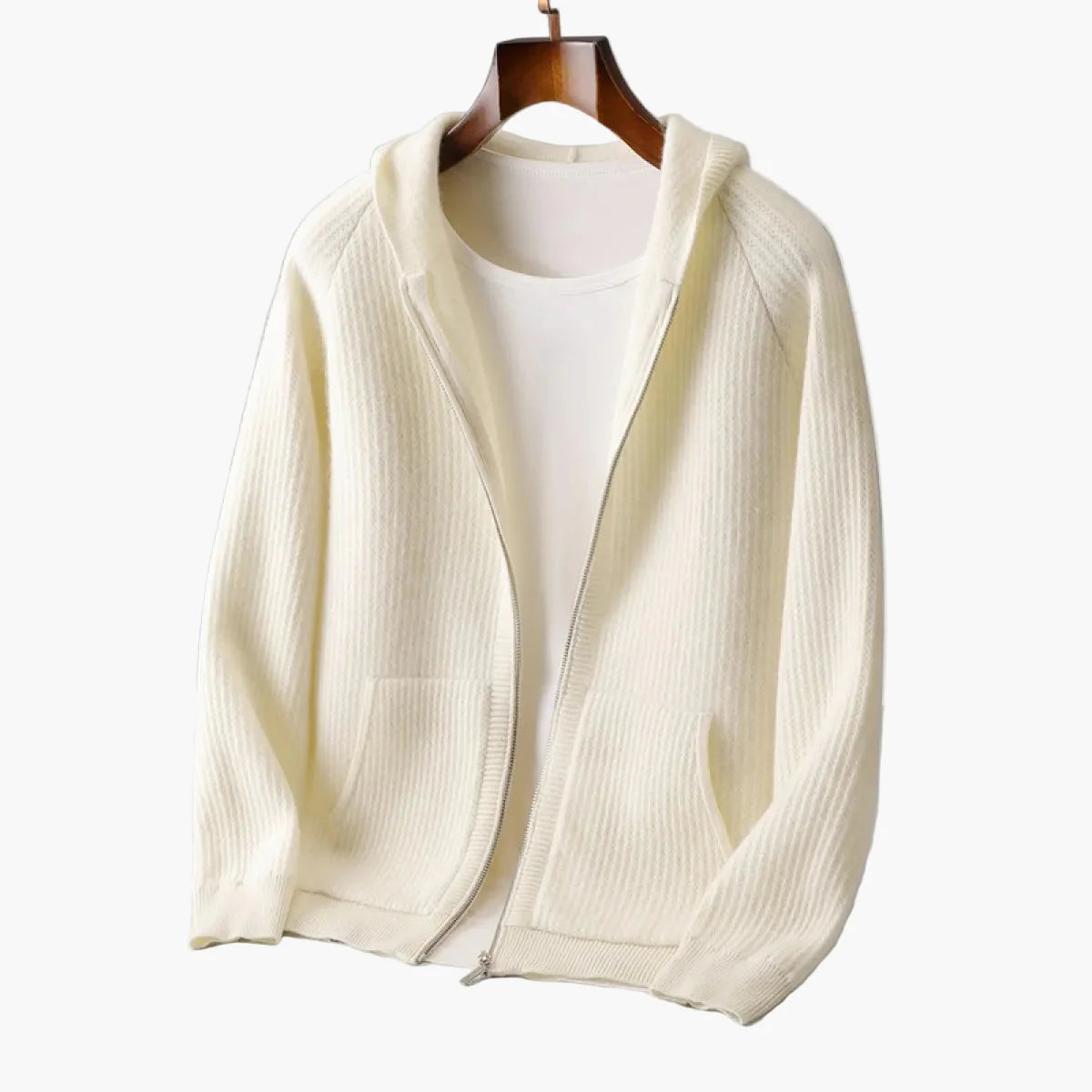 Hoodie zippé homme style casual chic pour usage quotidien