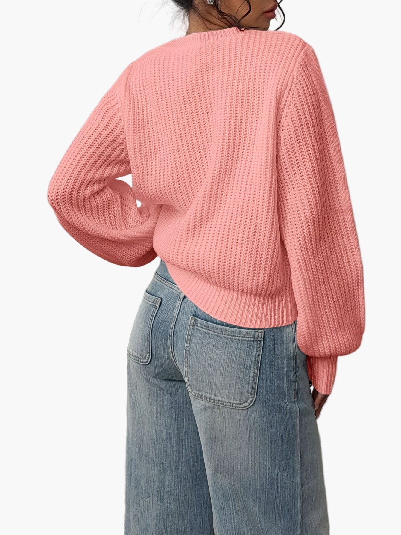 Pull femme style décontracté col rond pour tous les jours