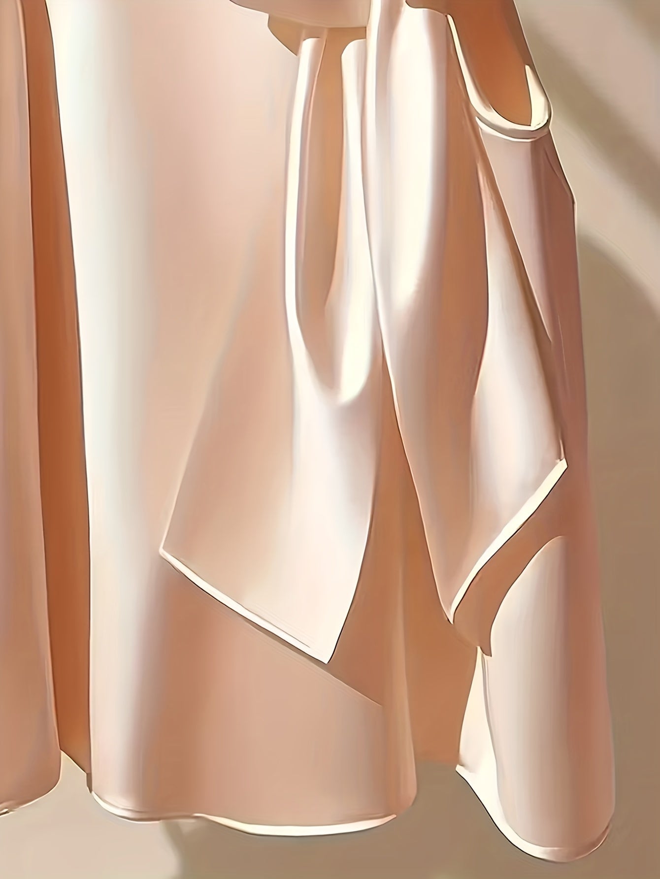 Blouse sans manches femme style élégant avec col lavallière et coupe ample pour sorties ou occasions spéciales