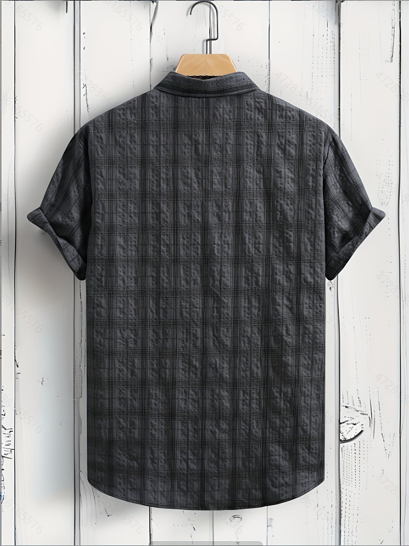 Chemise décontractée à carreaux pour homme – Style estival polyvalent
