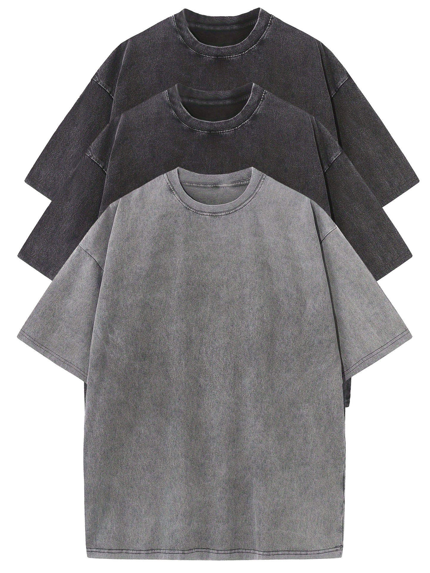 T-shirt décontracté homme coupe ample style urbain pour usage quotidien