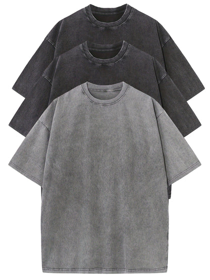 T-shirt décontracté homme coupe ample style urbain pour usage quotidien