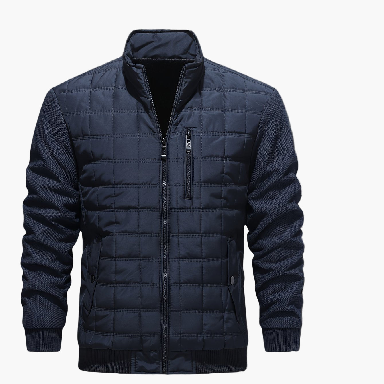 Blouson matelassé style décontracté pour homme - Idéal pour la mi-saison ou les sorties urbaines