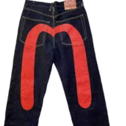 Andrew – Pantalons amples en denim classique