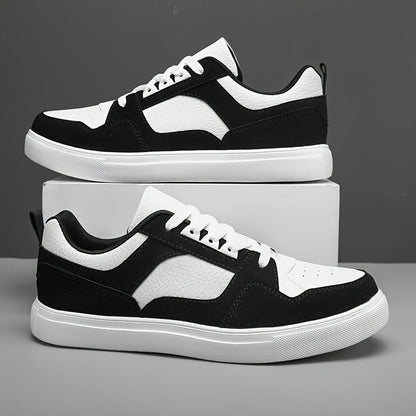 Męskie casualowe trampki w stylu preppy – uniwersalne niskie sneakersy na co dzień