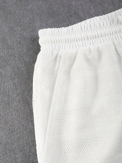 Conjunto de camiseta sin mangas y pantalones cortos para hombre, estilo deportivo casual para actividades y ocio
