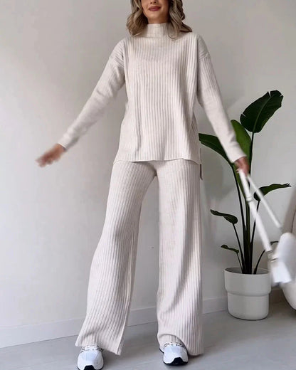 Ensemble deux pièces chic avec fente