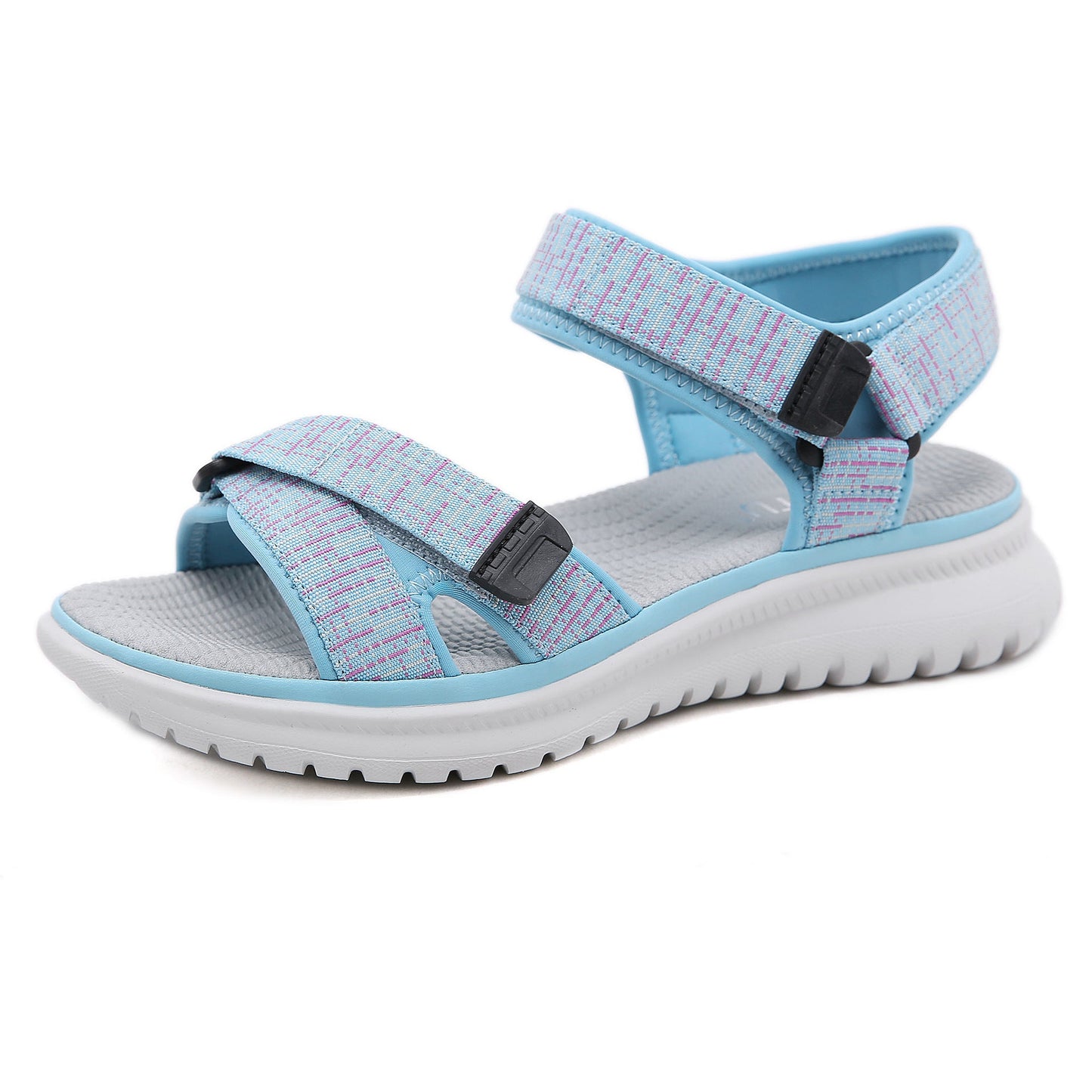 Phoebe – Chaussures de fille étudiantes légères et confortables à talons compensés de style preppy