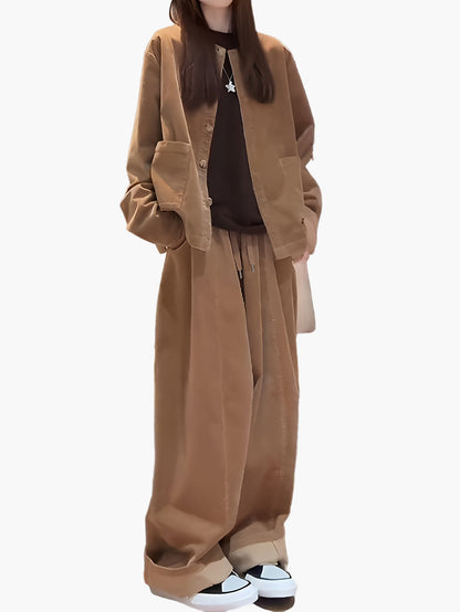 Ensemble Femme Décontracté Élégant Style Urbain Automne Hiver