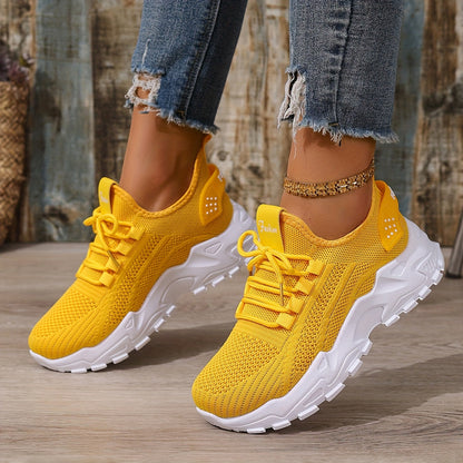 Baskets de sport femme ultra-légères style running pour loisirs et marche