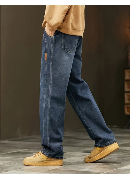 Jean large coupe ample pour homme style urbain décontracté