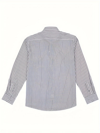 Camisa de rayas estilo casual para hombre – Ideal para salidas y ocasiones informales