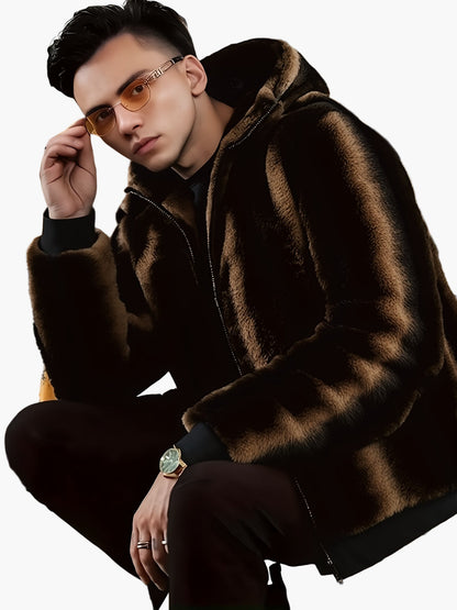 Veste à Capuche Homme Style Urbain Chaud pour l'Hiver