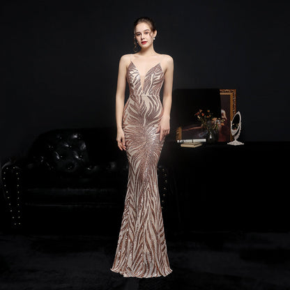 Helen – Robe de soirée en sequins sirène
