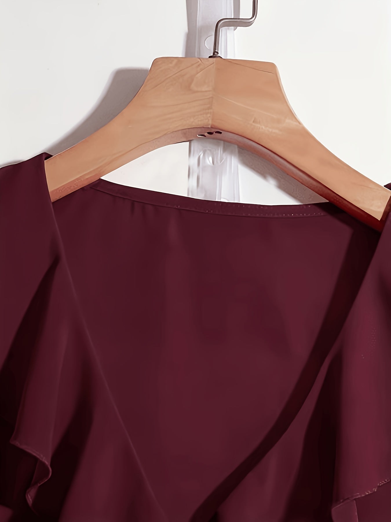 Blouse Femme Élégante à Volants Style Romantique pour Bureau et Soirée