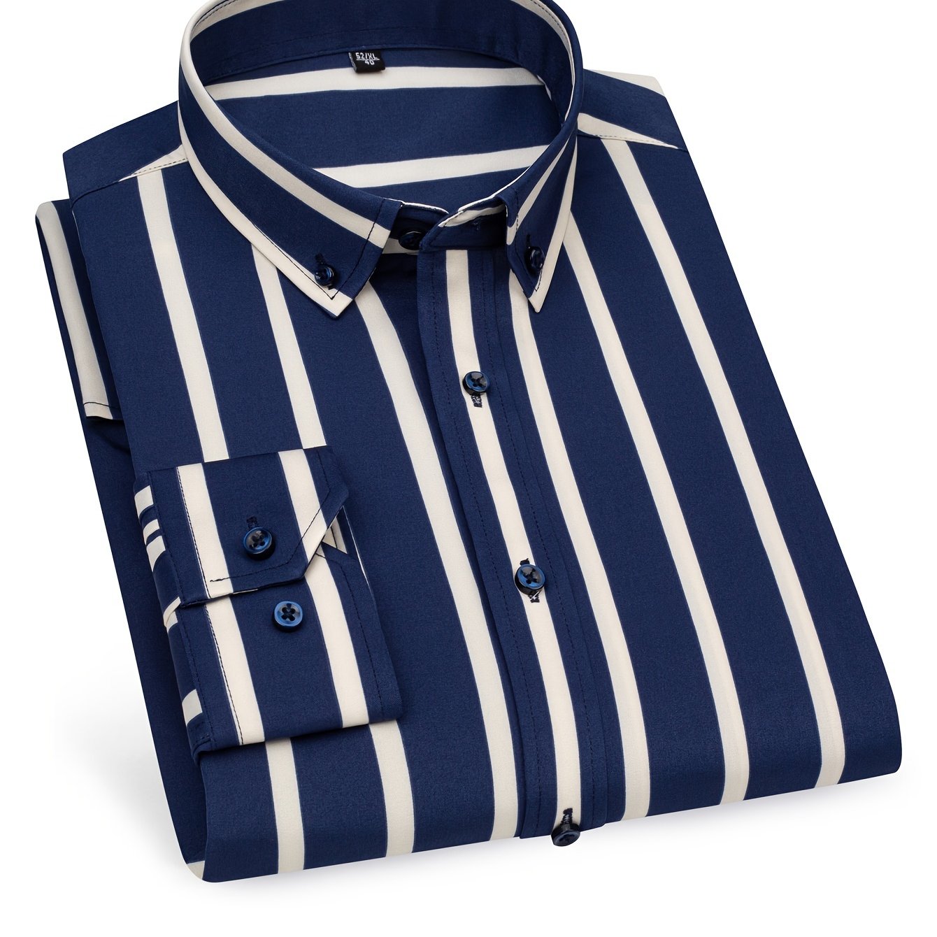 Camisa de rayas estilo casual para hombre – Ideal para salidas y ocasiones informales