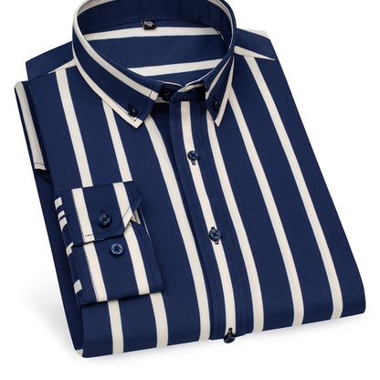 Camisa de rayas estilo casual para hombre – Ideal para salidas y ocasiones informales