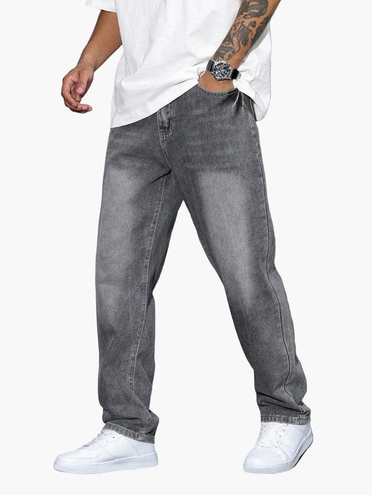Jean casual coupe ample pour homme – Style décontracté et urbain