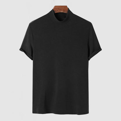 Camiseta de cuello alto moderna para hombre – Estilo actual y ceñido, ideal para un aspecto urbano o elegante
