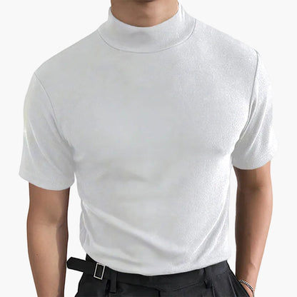 Camiseta de cuello alto moderna para hombre – Estilo actual y ceñido, ideal para un aspecto urbano o elegante