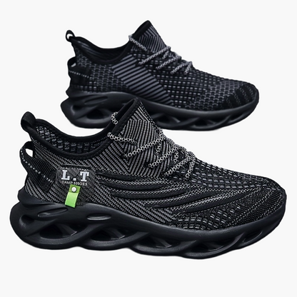 Baskets de sport homme style urbain semelle futuriste confort large