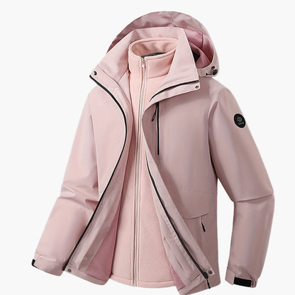 Veste Softshell Homme 3-en-1 à Capuche Style Urbain Décontracté