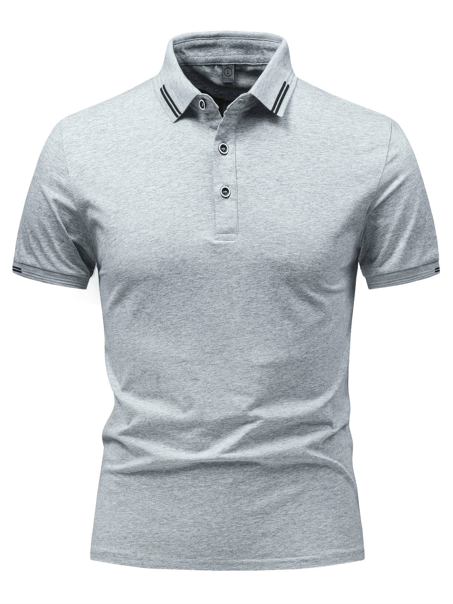 Polo décontracté pour homme à col boutonné style urbain