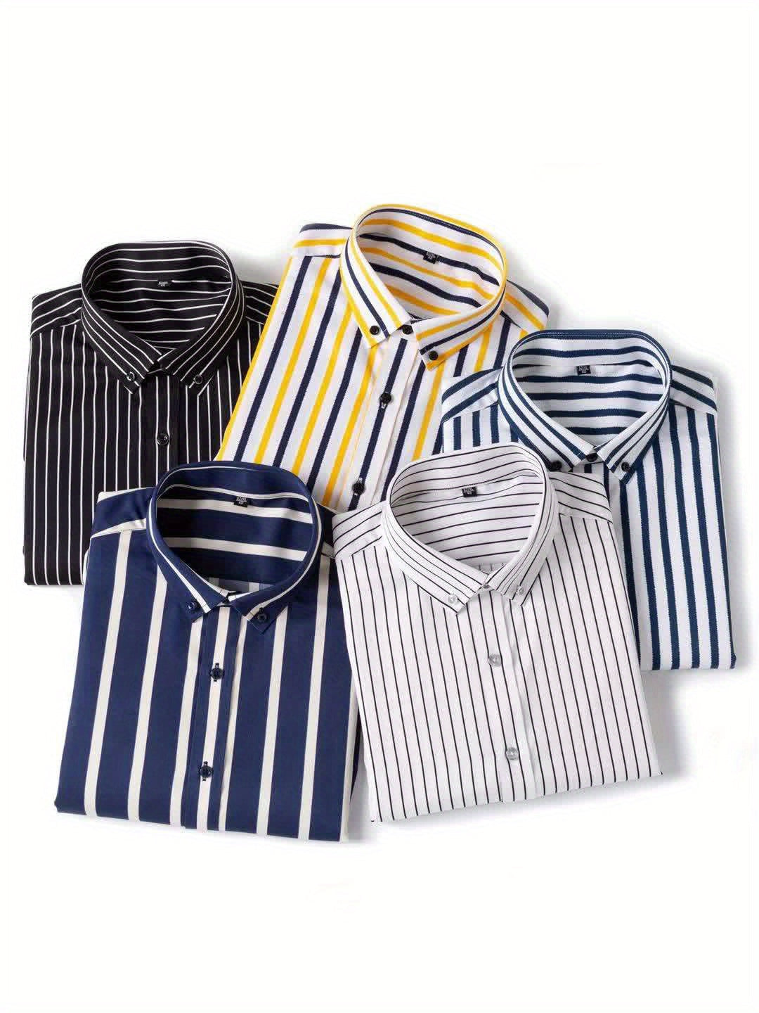 Camisa de rayas estilo casual para hombre – Ideal para salidas y ocasiones informales