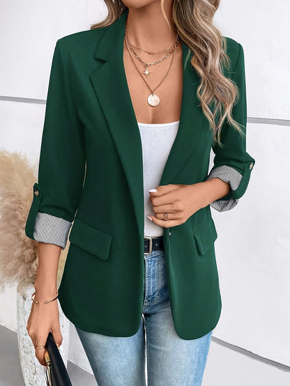 Veste Blazer Femme Élégant Style Professionnel Polyvalent