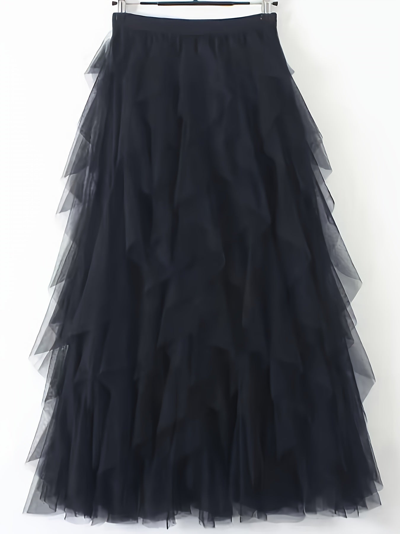 Jupe longue à volants style bohème pour femme, élégante et tendance, idéale pour occasions spéciales et looks romantiques