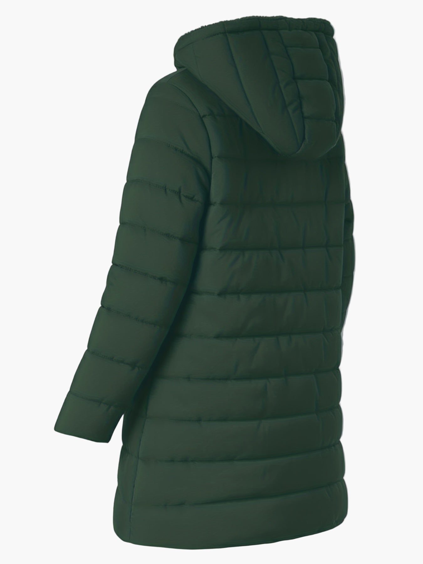 Manteau d'hiver élégant pour femme à capuche large – Style matelassé urbain
