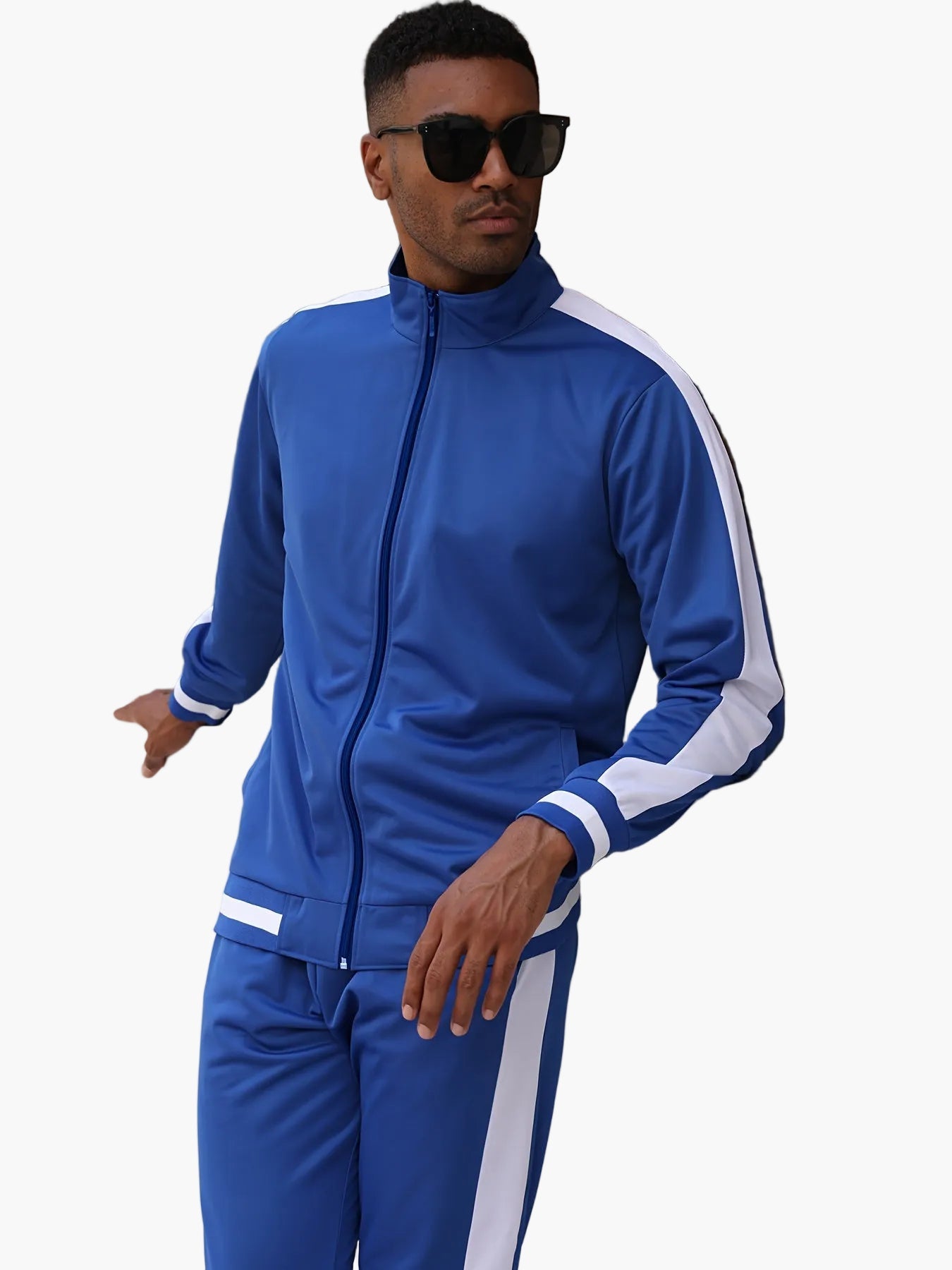 Survêtement Homme Style Sport Décontracté Ensemble Veste et Pantalon Idéal Loisirs et Entraînement