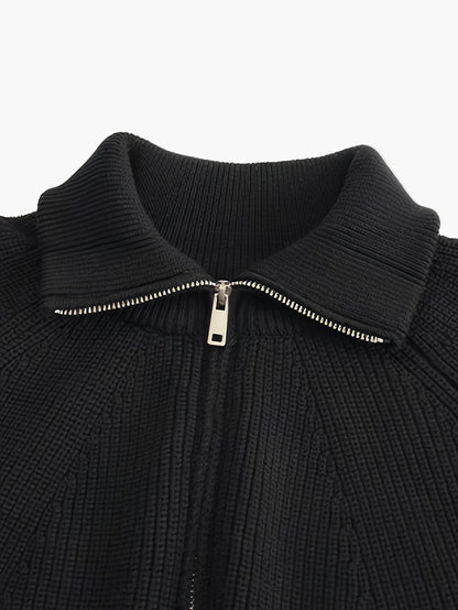 Pull homme casual à col zippé style moderne pour automne/hiver