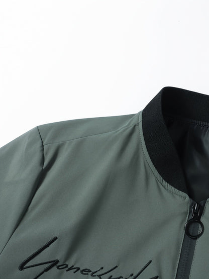 Giacca stile baseball casual da uomo – Moda urbana ed eleganza quotidiana
