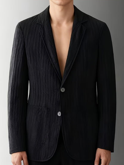 Elegante herencolbert met strepen in casual stijl voor lente/zomer