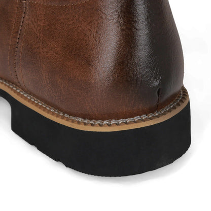 Bottes Western en Cuir Synthétique pour Homme Style Cowboy - Mode et Confort Quotidien