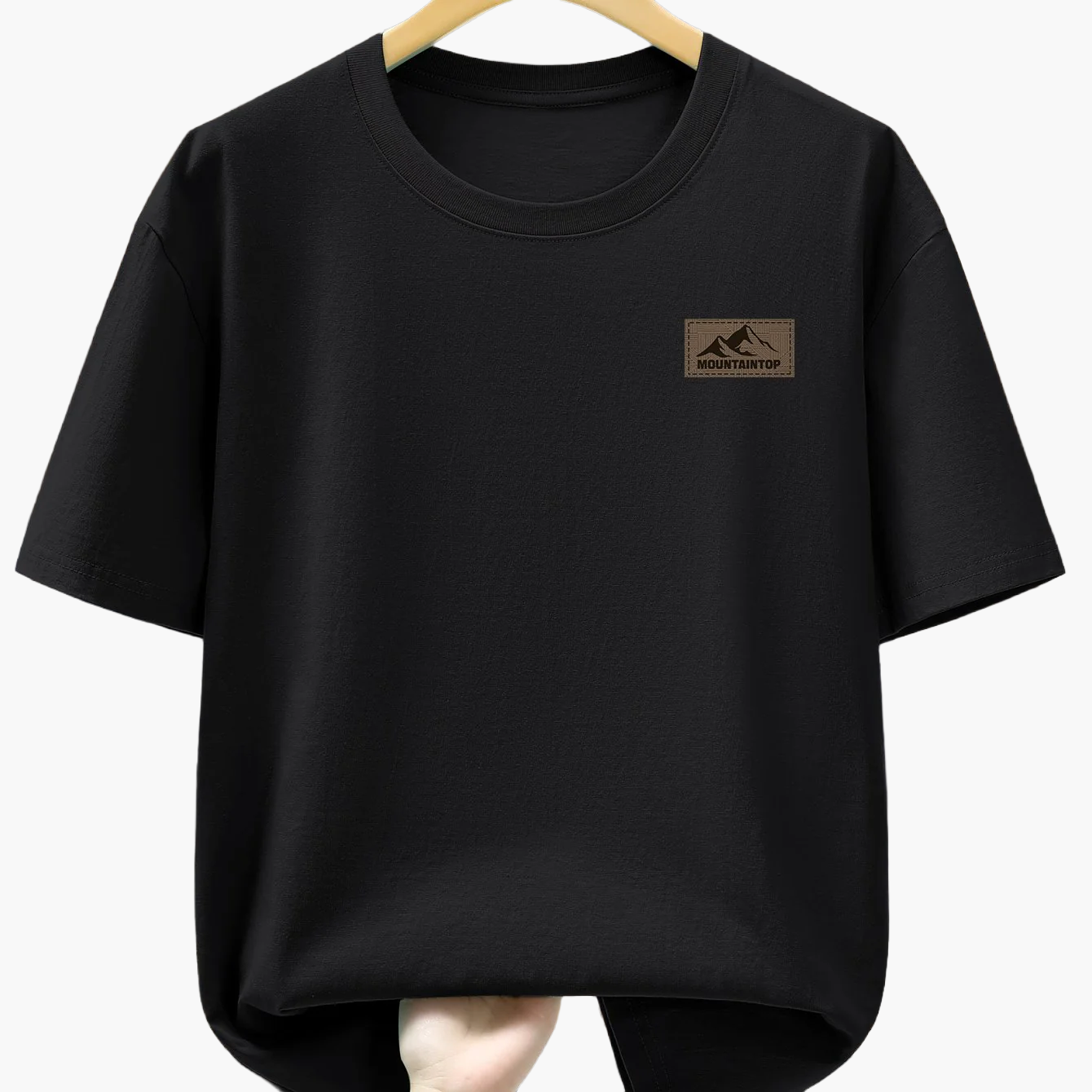 Casual men's T-shirt with mountain print, sporty style – Ideal for leisure and weekends