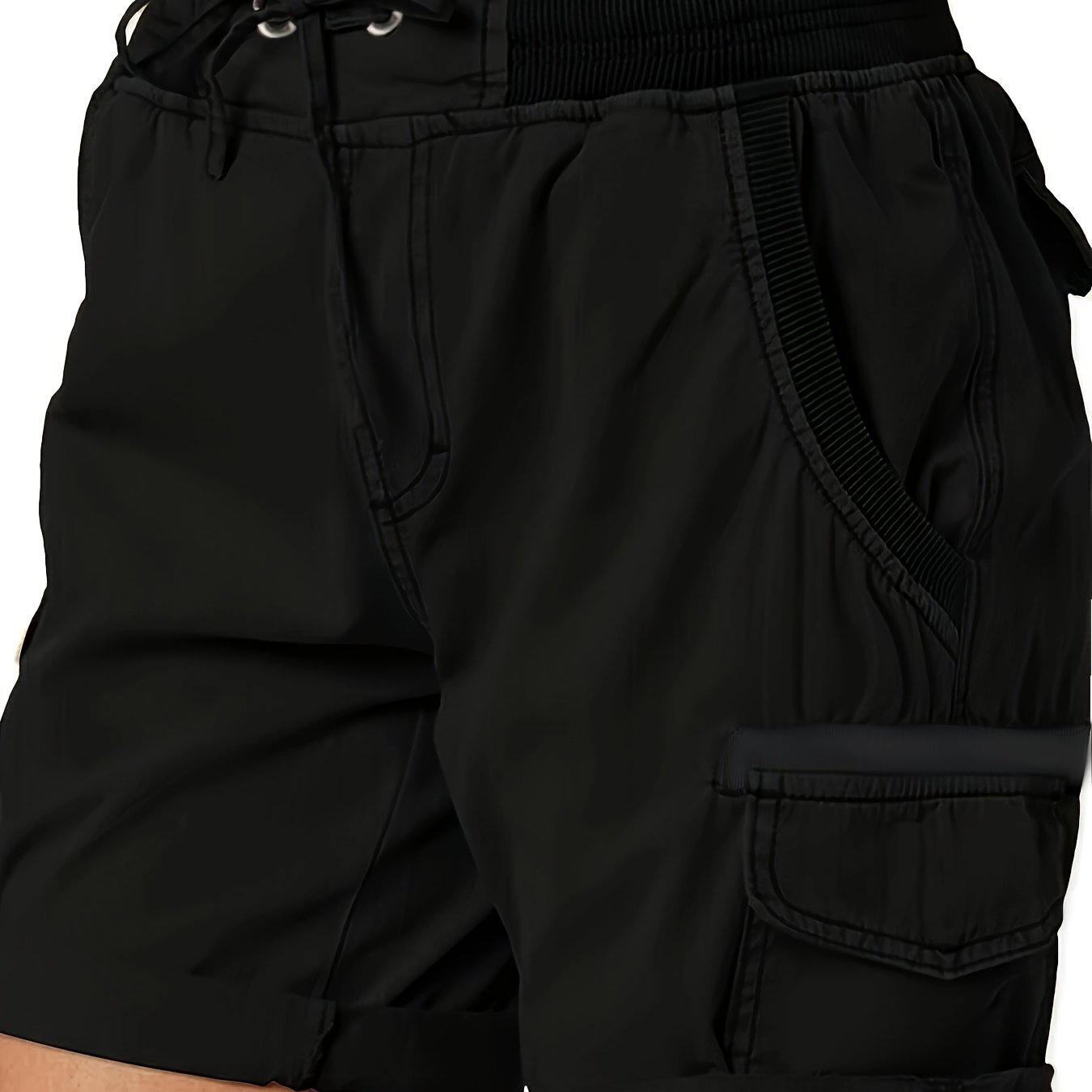 Shorts casual da donna stile cargo con tasche e coulisse – Ideali per l'estate e il tempo libero