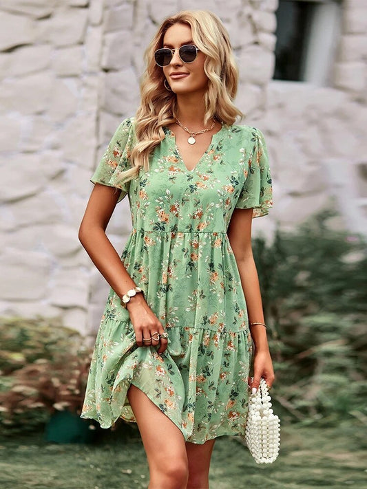 Mini Robe Floral Ample