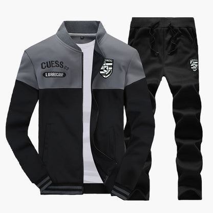 Survêtement Baseball Homme Style Sport Décontracté Ensemble Haut et Pantalon