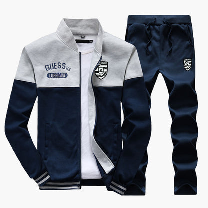 Survêtement Baseball Homme Style Sport Décontracté Ensemble Haut et Pantalon