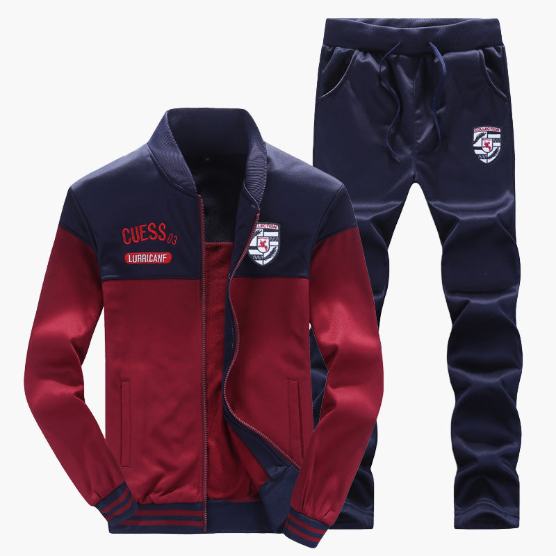 Survêtement Baseball Homme Style Sport Décontracté Ensemble Haut et Pantalon