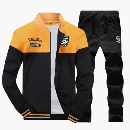 Survêtement Baseball Homme Style Sport Décontracté Ensemble Haut et Pantalon