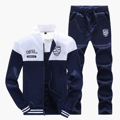 Survêtement Baseball Homme Style Sport Décontracté Ensemble Haut et Pantalon