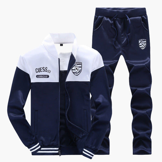 Survêtement Baseball Homme Style Sport Décontracté Ensemble Haut et Pantalon