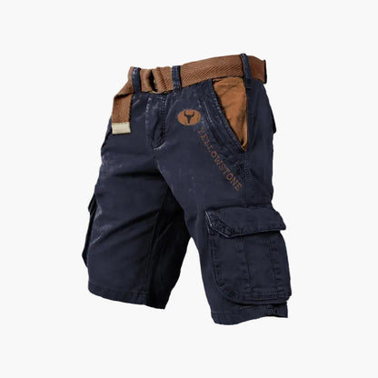 Classic men's casual versatile cargo shorts for outdoor and urban activities