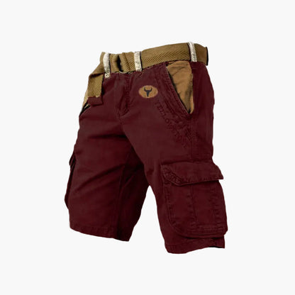 Classic men's casual versatile cargo shorts for outdoor and urban activities