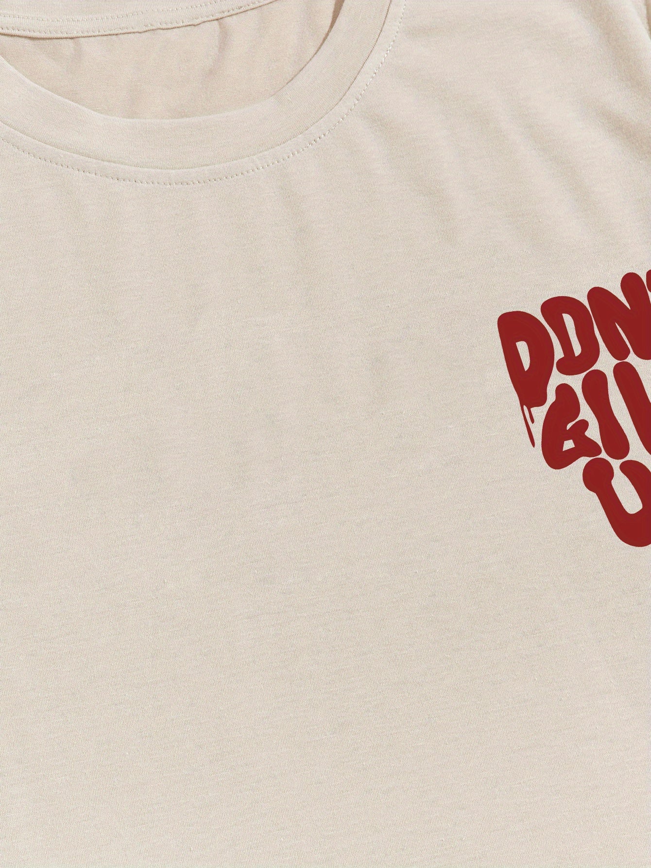 Heren T-shirt streetwear met motief en motiverende grafische print voor dagelijks gebruik