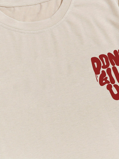 Heren T-shirt streetwear met motief en motiverende grafische print voor dagelijks gebruik
